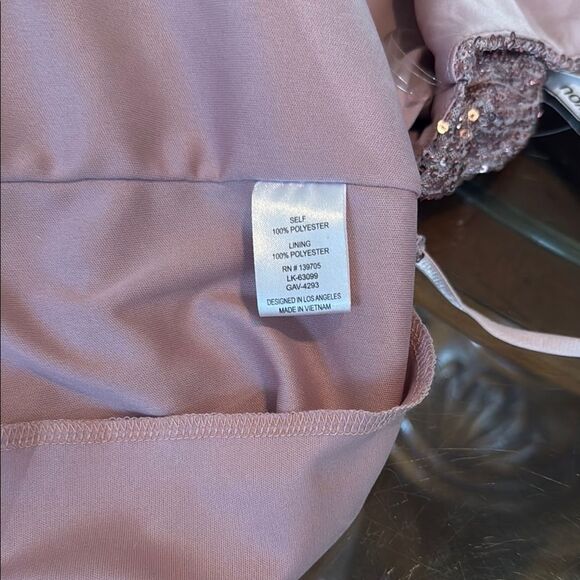 Emerald Sundae Pink Sequins Mini Cocktail Dress Padded Bra Adjustable Strap XXL - Picture 14 of 16